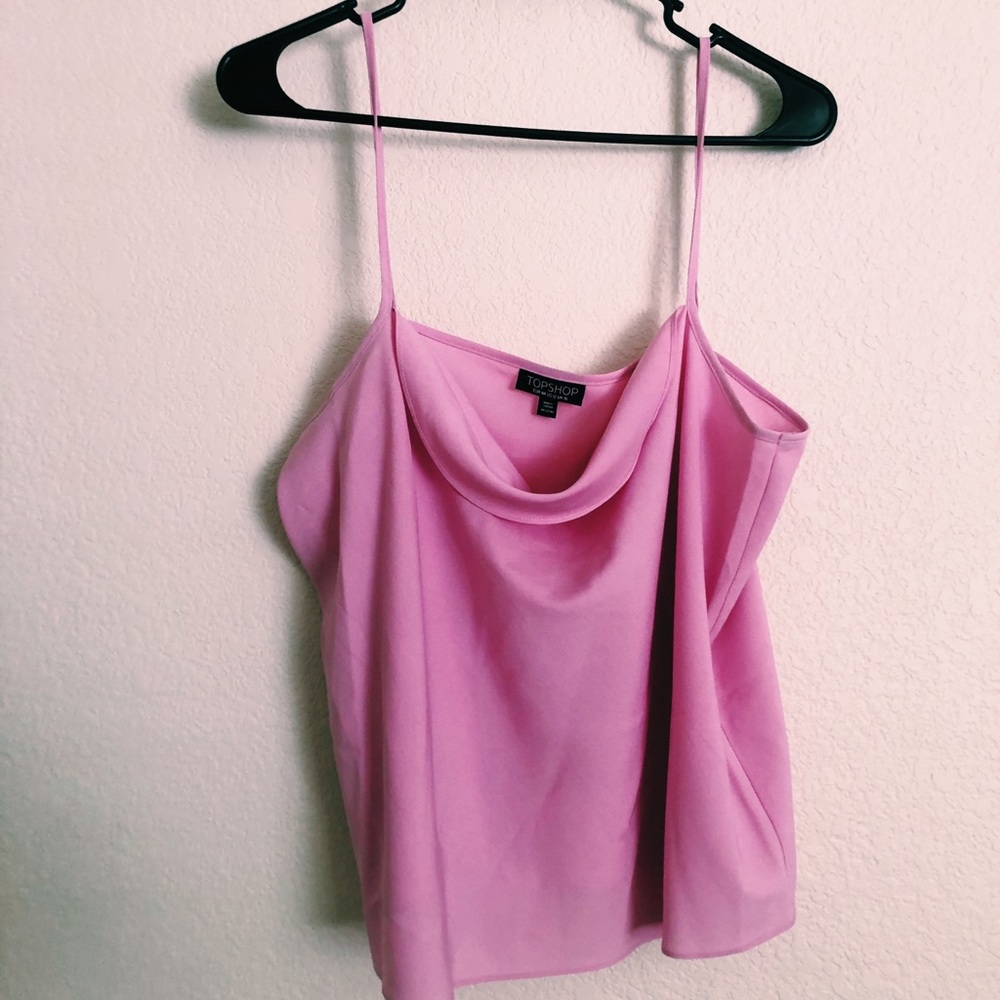 pink topshop tank